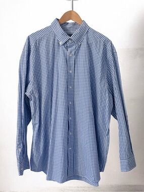 Vineyard Vines Blue Gingham Button-Down Whale Shirt